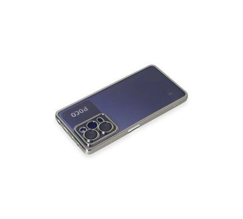 Xiaomi Poco X5 Pro 5G Kılıf Razer Lensli Silikon - Gümüş