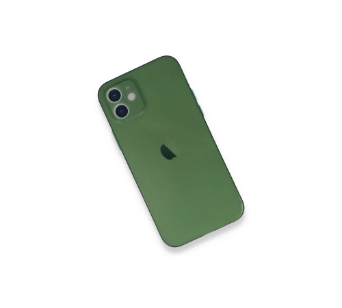 iPhone 12 Mini Kılıf PP Ultra İnce Kapak - Yeşil