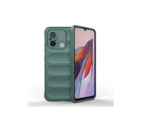 Xiaomi Redmi 12C Kılıf Optimum Silikon - Koyu Yeşil Xiaomi Redmi 12C Kılıf Optimum Silikon - Koyu Yeşil