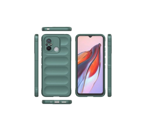 Xiaomi Redmi 12C Kılıf Optimum Silikon - Koyu Yeşil Xiaomi Redmi 12C Kılıf Optimum Silikon - Koyu Yeşil
