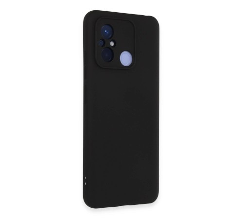 Xiaomi Redmi 12C Kılıf Nano içi Kadife Silikon - Siyah Xiaomi Redmi 12C Kılıf Nano içi Kadife Silikon - Siyah