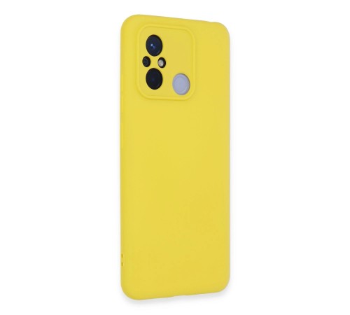 Xiaomi Redmi 12C Kılıf Nano içi Kadife Silikon - Sarı Xiaomi Redmi 12C Kılıf Nano içi Kadife Silikon - Sarı