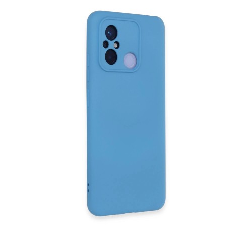 Xiaomi Redmi 12C Kılıf Nano içi Kadife Silikon - Mavi Xiaomi Redmi 12C Kılıf Nano içi Kadife Silikon - Mavi