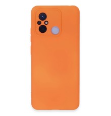 Xiaomi Redmi 12C Kılıf Nano içi Kadife Silikon - Turuncu