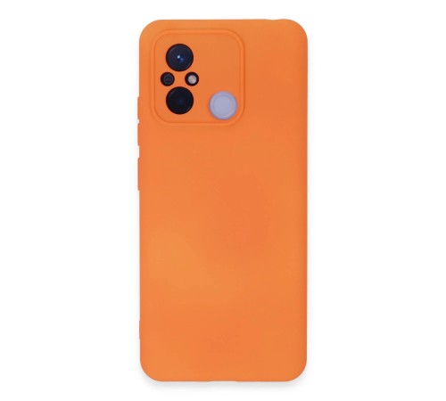 Xiaomi Redmi 12C Kılıf Nano içi Kadife Silikon - Turuncu
