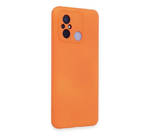 Xiaomi Redmi 12C Kılıf Nano içi Kadife Silikon - Turuncu