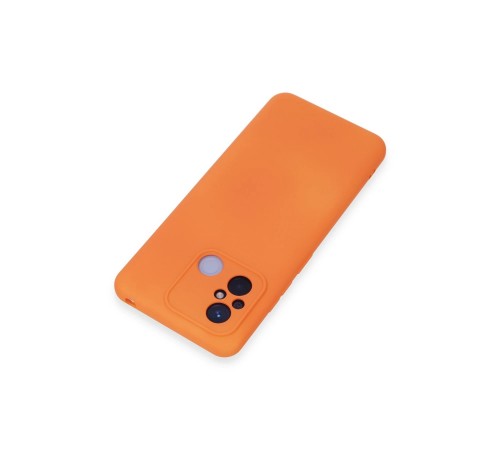 Xiaomi Redmi 12C Kılıf Nano içi Kadife Silikon - Turuncu