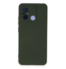 Xiaomi Redmi 12C Kılıf Nano içi Kadife Silikon - Koyu Yeşil