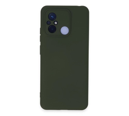 Xiaomi Redmi 12C Kılıf Nano içi Kadife Silikon - Koyu Yeşil Xiaomi Redmi 12C Kılıf Nano içi Kadife Silikon - Koyu Yeşil