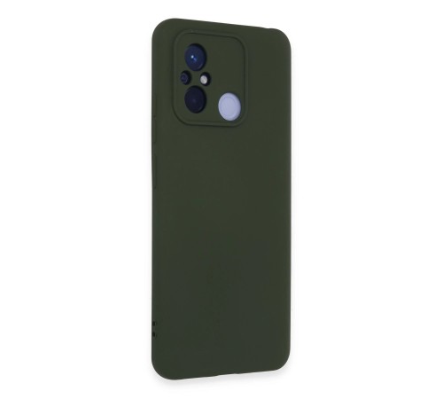 Xiaomi Redmi 12C Kılıf Nano içi Kadife Silikon - Koyu Yeşil Xiaomi Redmi 12C Kılıf Nano içi Kadife Silikon - Koyu Yeşil