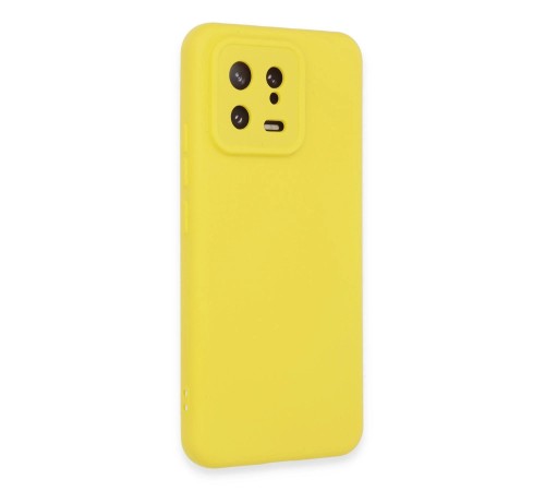 Xiaomi Mi 13 Kılıf Nano içi Kadife Silikon - Sarı