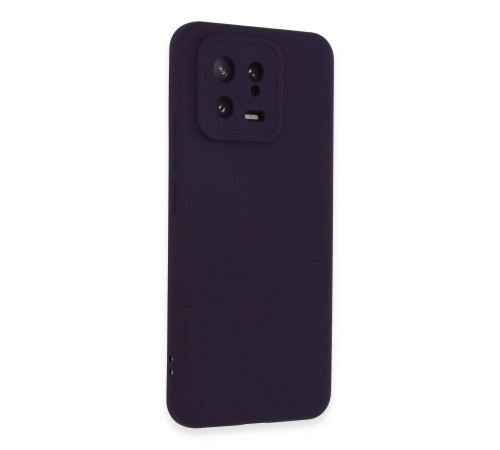 Xiaomi Mi 13 Kılıf Nano içi Kadife Silikon - Mor Xiaomi Mi 13 Kılıf Nano içi Kadife Silikon - Mor