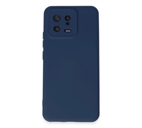 Xiaomi Mi 13 Kılıf Nano içi Kadife Silikon - Lacivert Xiaomi Mi 13 Kılıf Nano içi Kadife Silikon - Lacivert
