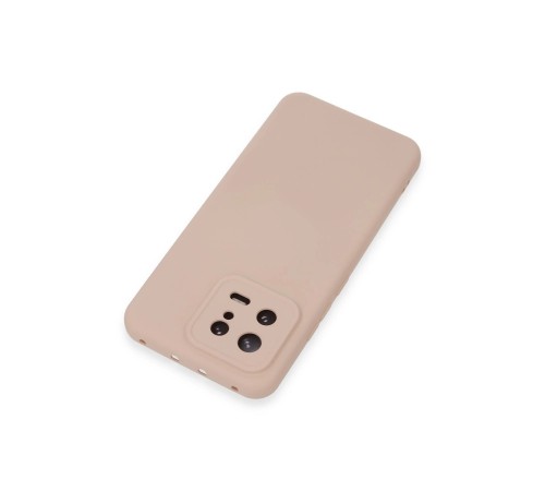 Xiaomi Mi 13 Kılıf Nano içi Kadife Silikon - Pudra Xiaomi Mi 13 Kılıf Nano içi Kadife Silikon - Pudra