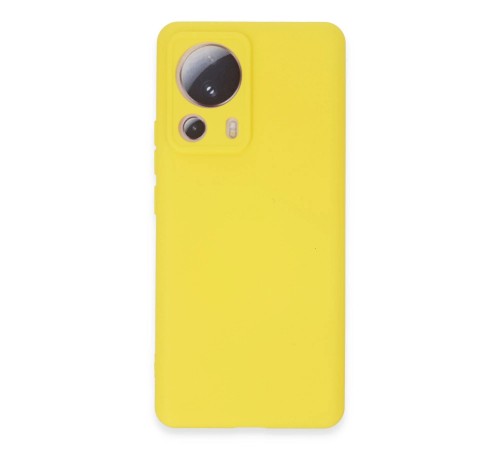 Xiaomi Mi 13 Lite Kılıf Nano içi Kadife Silikon - Sarı Xiaomi Mi 13 Lite Kılıf Nano içi Kadife Silikon - Sarı