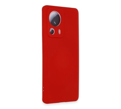 Xiaomi Mi 13 Lite Kılıf Nano içi Kadife Silikon - Kırmızı Xiaomi Mi 13 Lite Kılıf Nano içi Kadife Silikon - Kırmızı