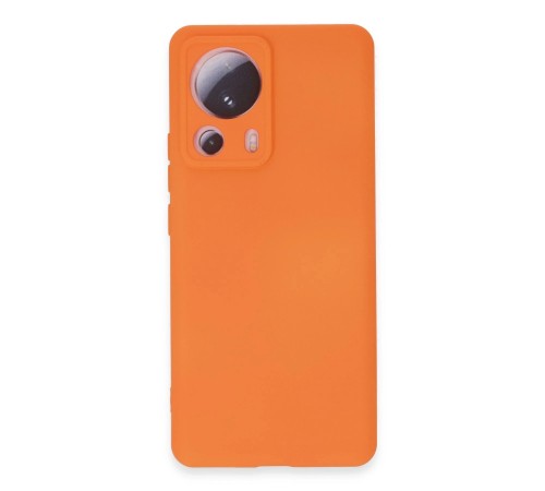 Xiaomi Mi 13 Lite Kılıf Nano içi Kadife Silikon - Turuncu Xiaomi Mi 13 Lite Kılıf Nano içi Kadife Silikon - Turuncu