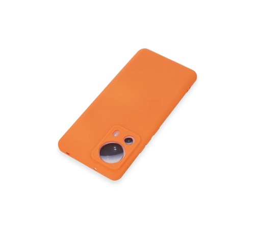 Xiaomi Mi 13 Lite Kılıf Nano içi Kadife Silikon - Turuncu Xiaomi Mi 13 Lite Kılıf Nano içi Kadife Silikon - Turuncu