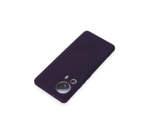 Xiaomi Mi 13 Lite Kılıf Nano içi Kadife Silikon - Mor Xiaomi Mi 13 Lite Kılıf Nano içi Kadife Silikon - Mor