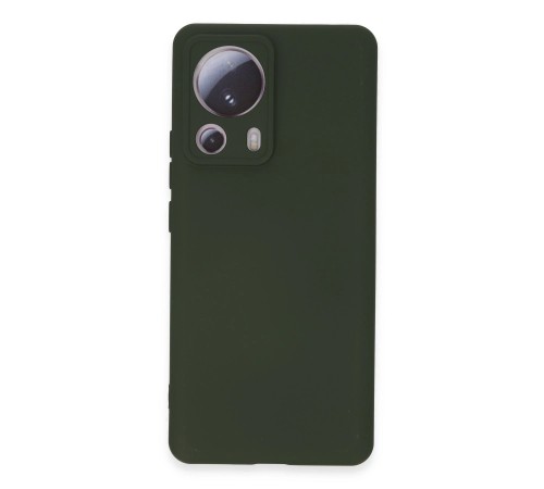 Xiaomi Mi 13 Lite Kılıf Nano içi Kadife Silikon - Koyu Yeşil Xiaomi Mi 13 Lite Kılıf Nano içi Kadife Silikon - Koyu Yeşil