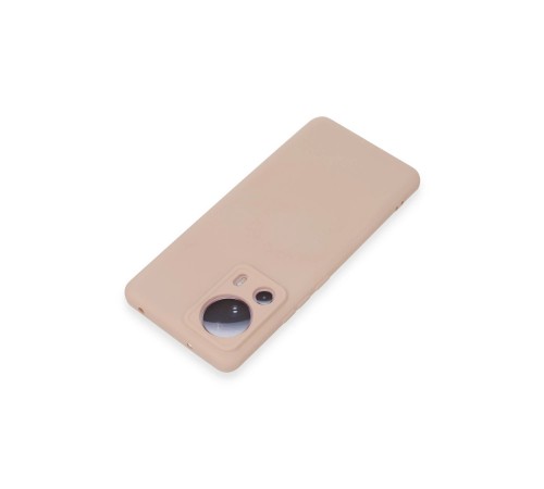Xiaomi Mi 13 Lite Kılıf Nano içi Kadife Silikon - Pudra Xiaomi Mi 13 Lite Kılıf Nano içi Kadife Silikon - Pudra