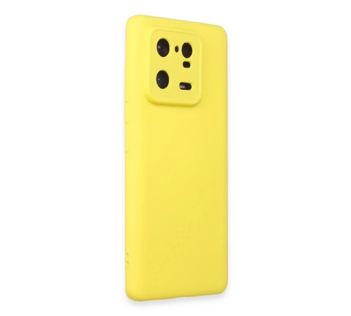 Xiaomi Mi 13 Pro Kılıf Nano içi Kadife Silikon - Sarı Xiaomi Mi 13 Pro Kılıf Nano içi Kadife Silikon - Sarı