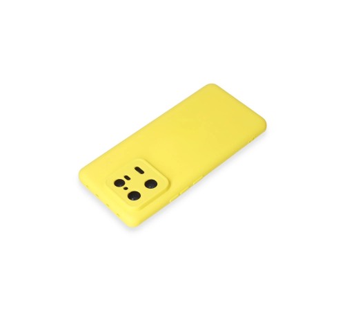 Xiaomi Mi 13 Pro Kılıf Nano içi Kadife Silikon - Sarı Xiaomi Mi 13 Pro Kılıf Nano içi Kadife Silikon - Sarı