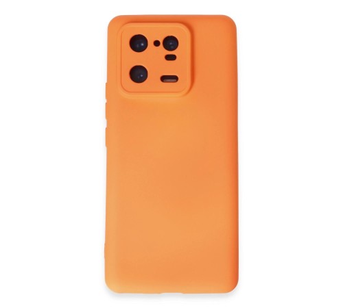 Xiaomi Mi 13 Pro Kılıf Nano içi Kadife Silikon - Turuncu Xiaomi Mi 13 Pro Kılıf Nano içi Kadife Silikon - Turuncu