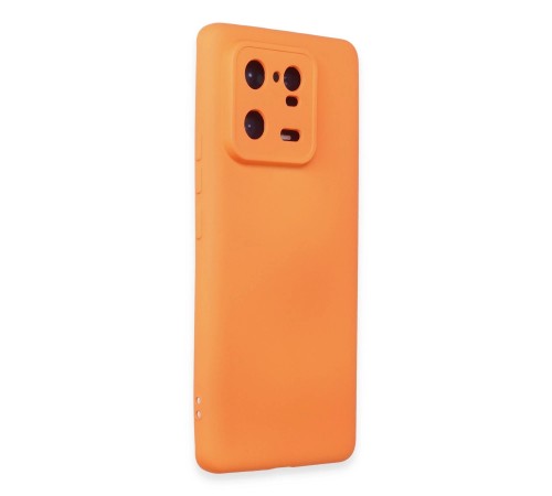 Xiaomi Mi 13 Pro Kılıf Nano içi Kadife Silikon - Turuncu Xiaomi Mi 13 Pro Kılıf Nano içi Kadife Silikon - Turuncu