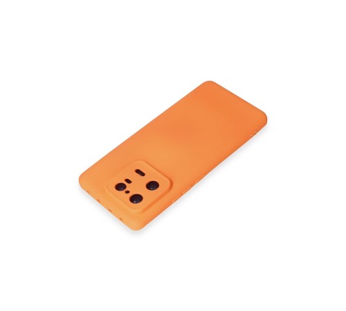 Xiaomi Mi 13 Pro Kılıf Nano içi Kadife Silikon - Turuncu Xiaomi Mi 13 Pro Kılıf Nano içi Kadife Silikon - Turuncu