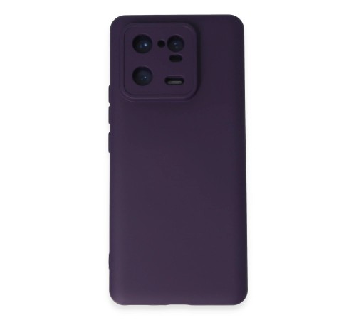 Xiaomi Mi 13 Pro Kılıf Nano içi Kadife Silikon - Mor Xiaomi Mi 13 Pro Kılıf Nano içi Kadife Silikon - Mor