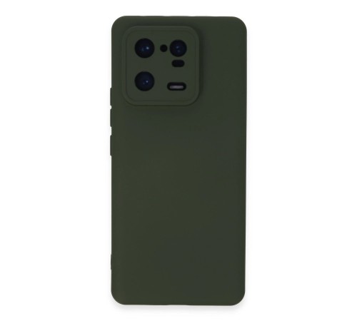 Xiaomi Mi 13 Pro Kılıf Nano içi Kadife Silikon - Koyu Yeşil Xiaomi Mi 13 Pro Kılıf Nano içi Kadife Silikon - Koyu Yeşil