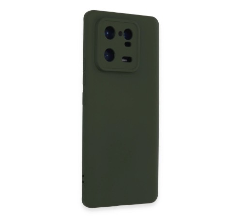 Xiaomi Mi 13 Pro Kılıf Nano içi Kadife Silikon - Koyu Yeşil Xiaomi Mi 13 Pro Kılıf Nano içi Kadife Silikon - Koyu Yeşil