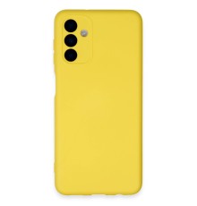 Samsung Galaxy A24 4G Kılıf Nano içi Kadife Silikon - Sarı