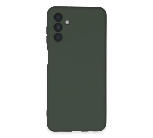 Samsung Galaxy A24 4G Kılıf Nano içi Kadife Silikon - Koyu Yeşil