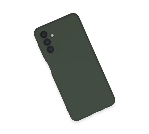 Samsung Galaxy A24 4G Kılıf Nano içi Kadife Silikon - Koyu Yeşil
