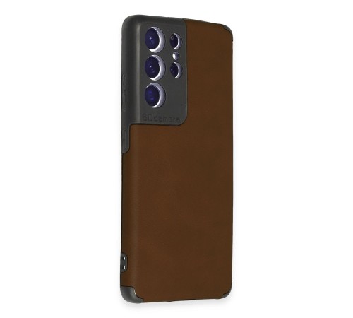 Samsung Galaxy S21 Ultra Kılıf Loop Deri Silikon - Kahverengi Samsung Galaxy S21 Ultra Kılıf Loop Deri Silikon - Kahverengi