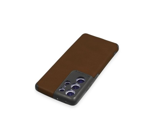 Samsung Galaxy S21 Ultra Kılıf Loop Deri Silikon - Kahverengi Samsung Galaxy S21 Ultra Kılıf Loop Deri Silikon - Kahverengi