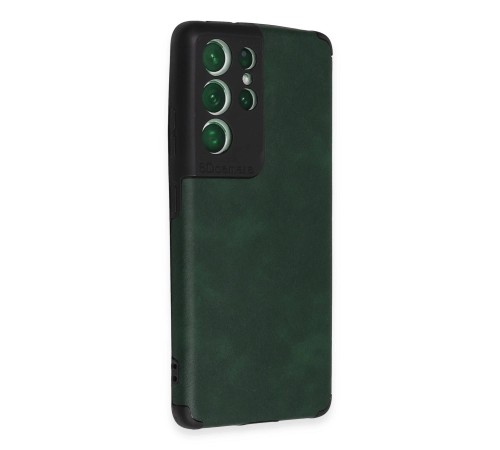Samsung Galaxy S21 Ultra Kılıf Loop Deri Silikon - Yeşil Samsung Galaxy S21 Ultra Kılıf Loop Deri Silikon - Yeşil