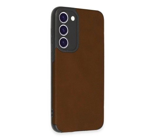 Samsung Galaxy S23 Plus Kılıf Loop Deri Silikon - Kahverengi Samsung Galaxy S23 Plus Kılıf Loop Deri Silikon - Kahverengi