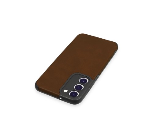Samsung Galaxy S23 Plus Kılıf Loop Deri Silikon - Kahverengi Samsung Galaxy S23 Plus Kılıf Loop Deri Silikon - Kahverengi
