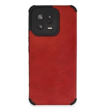 Xiaomi Mi 13 Kılıf Loop Deri Silikon - Kırmızı