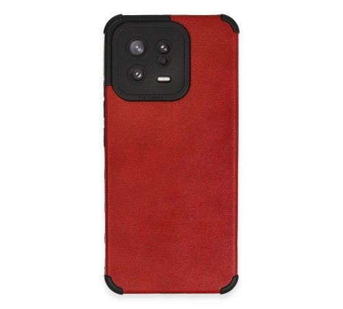 Xiaomi Mi 13 Kılıf Loop Deri Silikon - Kırmızı