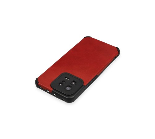 Xiaomi Mi 13 Kılıf Loop Deri Silikon - Kırmızı