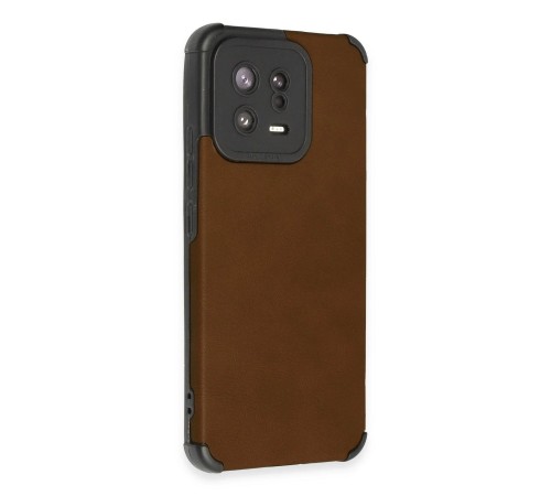 Xiaomi Mi 13 Kılıf Loop Deri Silikon - Kahverengi