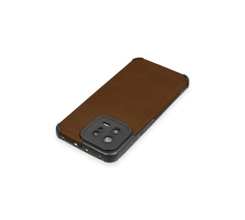 Xiaomi Mi 13 Kılıf Loop Deri Silikon - Kahverengi