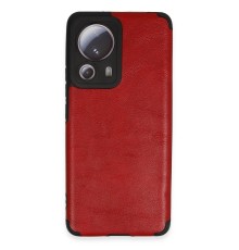 Xiaomi Mi 13 Lite Kılıf Loop Deri Silikon - Kırmızı