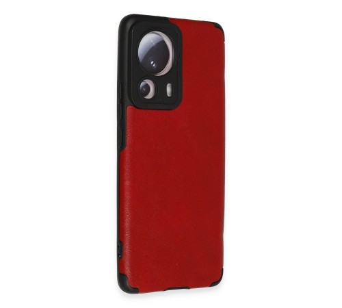Xiaomi Mi 13 Lite Kılıf Loop Deri Silikon - Kırmızı