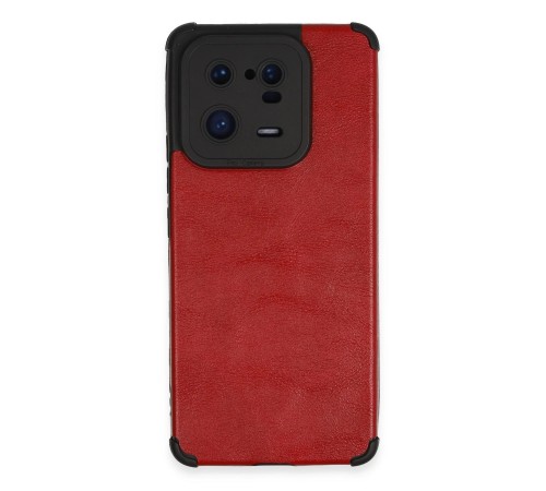Xiaomi Mi 13 Pro Kılıf Loop Deri Silikon - Kırmızı