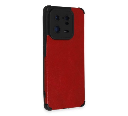 Xiaomi Mi 13 Pro Kılıf Loop Deri Silikon - Kırmızı